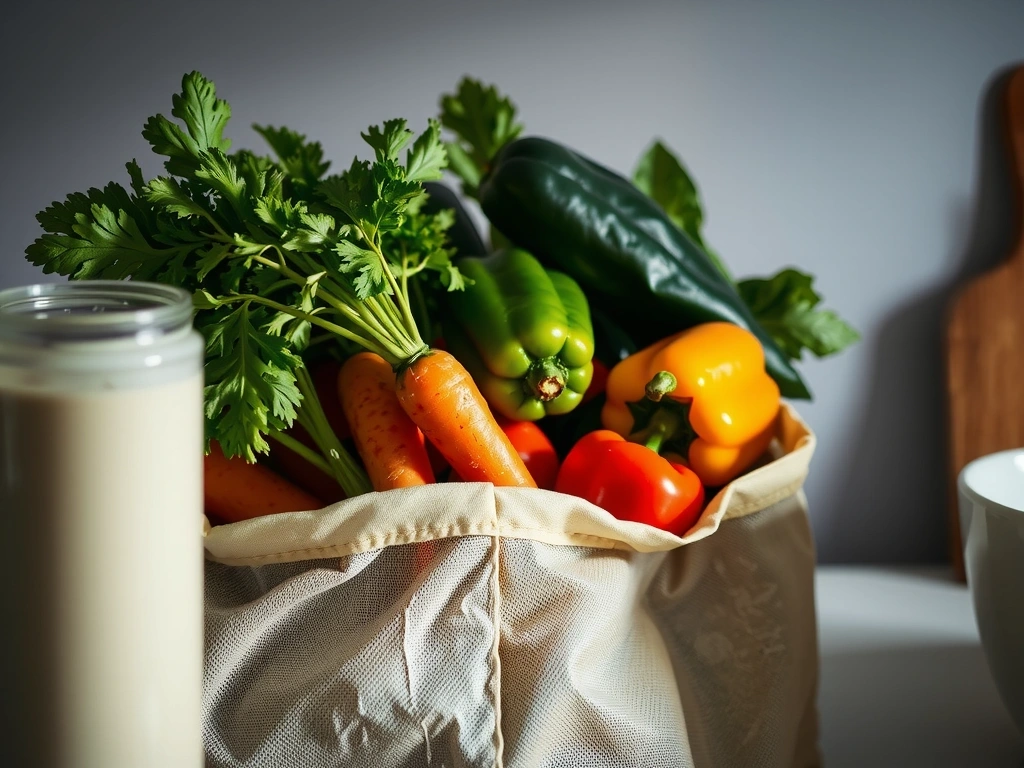 Frischer Einkauf für den Plan